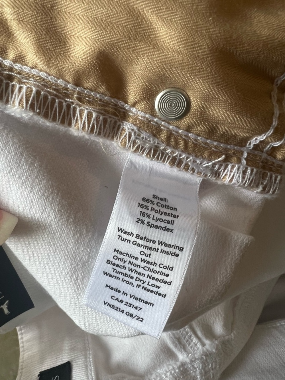 Talbots women’s everyday Jean in white denim ankle stretch pants NWT 16 petite - Picture 8 of 10